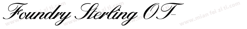 Foundry Sterling OT字体转换